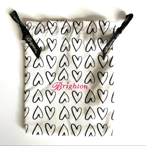 Brighton Fabric Keepsake Pouches black white/pink, green/yellow/white, blues - Picture 4 of 8